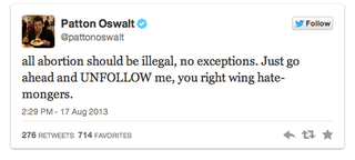 Illustration for article titled Patton Oswalt won Twitter over the weekend with a series of hilarious, slightly offensive tweets